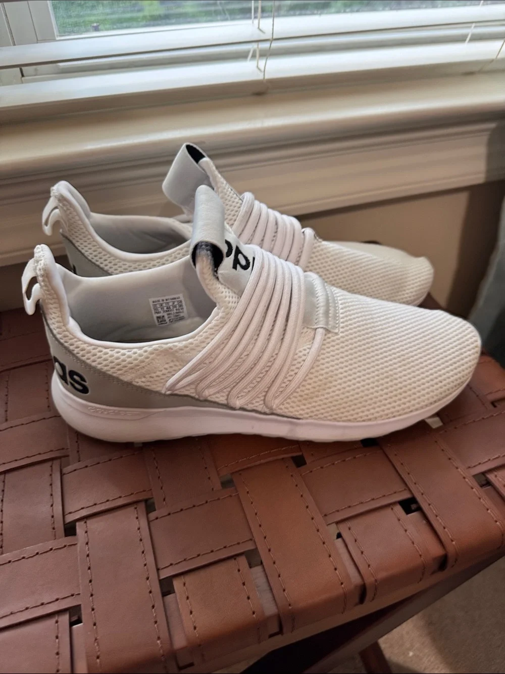 adidas Men's White Knit Sneakers
